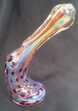 Free-Standing, Color-Changing, Leopard Spot, Glass Pipe