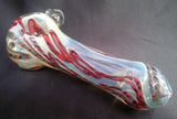 Large, Thick, Color-Changing, Glass Pipe with Magnifier Marble
