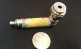 Red & Yellow Flower Print Metal Pipe