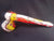 7"  Glass Hammer Bubbler - Inside-Out Striped Multi-Color