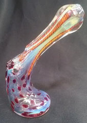 Free-Standing, Color-Changing, Leopard Spot, Glass Pipe