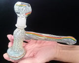 7" Wax Concentrate Bubbler - Glass on Glass, Dome with Glass Nail